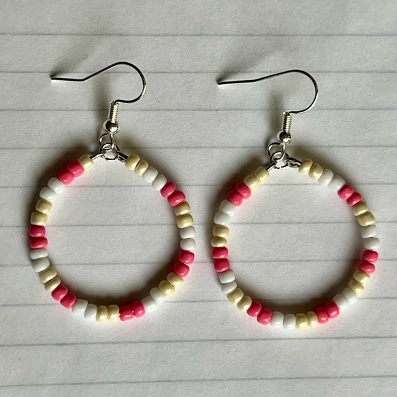 Jewelry - Handmade Beaded Hoops